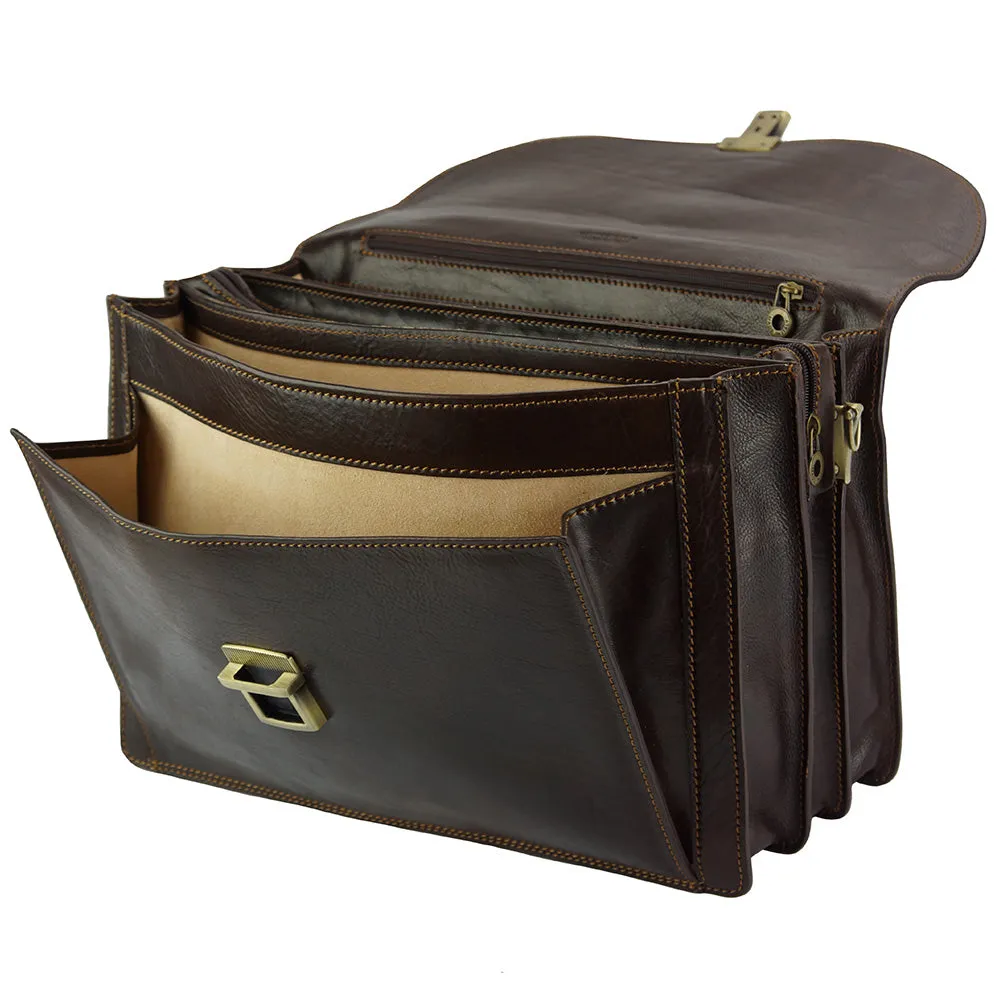 Filippo Leather Business Briefcase